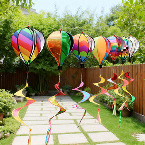 Molinos de Viento Decorativos para Jardín, Molinos de Viento Arcoíris, Globos Aerostáticos Giratorios, Molinos de Viento de Juguete Personalizados para Niños - Product Image 5