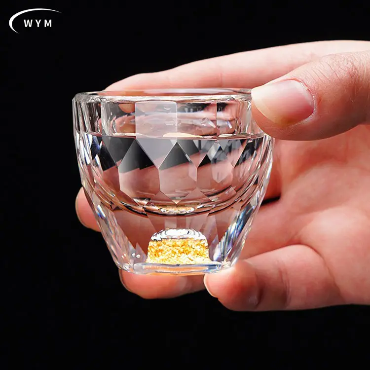 Crystal Shot Glass Custom Logo 1oz/15ml Wholesale Whiskey Blackjack Deluxe Wine Glass luxury shot glass