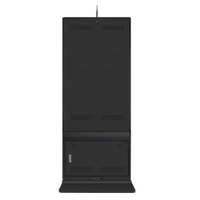 Écrans d'affichage numérique Totem en acier inoxydable sur pied, écrans LCD tactiles, écrans d'affichage intérieurs 32 43 49 55 65 pouces 4 mm