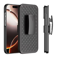Casing HP Anti-Shock Wireless Charge Waterproof Terbaik untuk 17 Pro Max dengan Holster Anyaman Tahan Lama Combo Flight Case