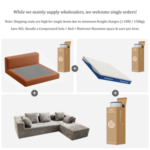स्पंज कंप्रेस्ड कोने सोफे बिस्तर मॉड्यूलर वैक्यूम रिक्लेनिंग चेज़ असबस्टर्ड आधुनिक विला लिविंग रूम अपार्टमेंट कॉम्पैक्ट कपड़े - Product Image 2