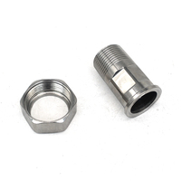 HOYU Pipa Pas Dibuat Khusus Union Casting Stainless Steel Konektor Meter Air Kran Kamar Mandi O-ring Konektor Lurus