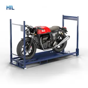 Industrie Opvouwbare Metalen Transport Motorfiets Pallet Opbergkooi