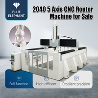 Grande machine de gravure CNC 5 axes 2040 pour mousse, bois et moules en EPS, avec changement d'outil automatique