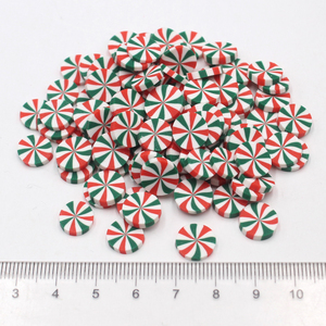 Mejor Precio 1KG Arcilla Polimérica No Tóxica en Rodajas de Caramelo de Menta, Figuras de Slime, Dulces con Patrones, Chispas, Accesorios DIY para Niños - Product Image 1