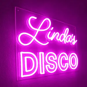 Wholesale Led logo light Happy Birthday Neon Sign Custom Made Wedding Dropshipping Neon Sign for Bedroom Party Home Decor