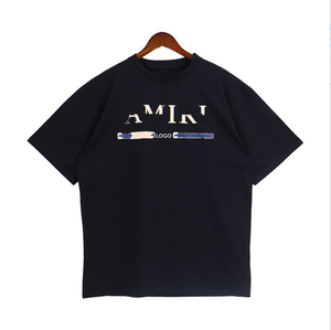 <span class=keywords><strong>T</strong></span>-<span class=keywords><strong>shirt</strong></span> da uomo di marca con logo personalizzato, nuova collezione primavera, manica corta, 100% cotone, stampa di design, alla moda - Product Image 1