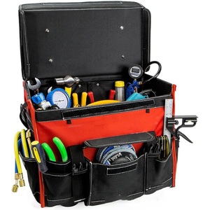 Heavy Duty Tool <b>Bag</b> Portable Rolling Tool Storage Organizer Tote <b>Bag</b> <b>with</b> Telescoping Handle and <b>Wheels</b> - Product Image 4