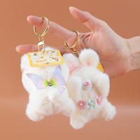 Gantungan Kunci Boneka Plush Lucu Berkualitas Tinggi Super Lembut dengan Bentuk 3D dan Bahan Ramah Kulit Grosir Pabrik