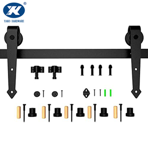 Système de rail de <span class=keywords><strong>porte</strong></span> de grange robuste <span class=keywords><strong>Kit</strong></span> de rail de <span class=keywords><strong>placard</strong></span> de <span class=keywords><strong>porte</strong></span> <span class=keywords><strong>coulissante</strong></span> pour <span class=keywords><strong>Kit</strong></span> de quincaillerie de <span class=keywords><strong>porte</strong></span> noire en bois simple - Product Image 4