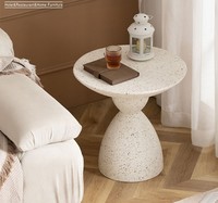 Table de café moderne légère et luxueuse en pierre blanche INS ronde en marbre Style nordique pour la salle à manger Canapé de salon Table d'appoint d'angle