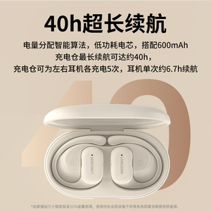 Langsion Ts19 Ear <b>Bluetooth</b> Earphones IpX5 Waterproof Touch Control Sports Running Headphones Type C Charging Long Battery Life - Product Image 4