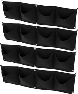 7 18 36 64 72 Pockets Living Wall Hanging Planter Grow Bags Felt Fabric Vertical Garden Supplier - Product Image 6