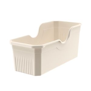 Cesta de Almacenamiento Little K, Rectangular, Color Blanco Crema, Gran Capacidad, Organizador de Gabinete, Estante para Cajón de Fregadero de Cocina - Product Image 3