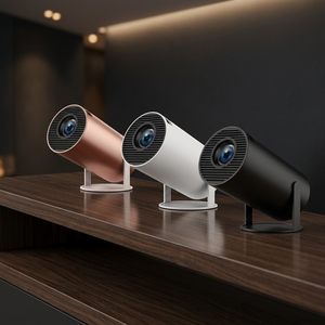 Smart <b>Projector</b> with Integrated Stand and 180-Degree Rotation 720p Native 4K Decoding <b>WiFi</b> 6 Ceiling-Mounted Beamer Model 35 - Product Image 3