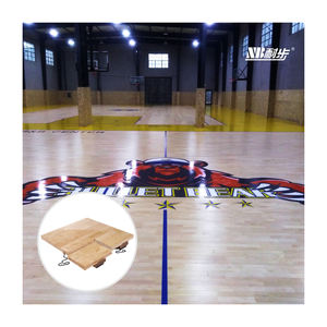 Vente directe d'usine en Chine sol de sport parquet sport en bois dur érable bouleau chêne hévéa parquet de squash sol de basket-ball intérieur - Product Image 6