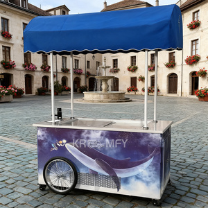 Chariot de glaces remorquable à roulettes pour camion, chariot alimentaire en métal résistant à la rouille pour restauration rapide - Product Image 4