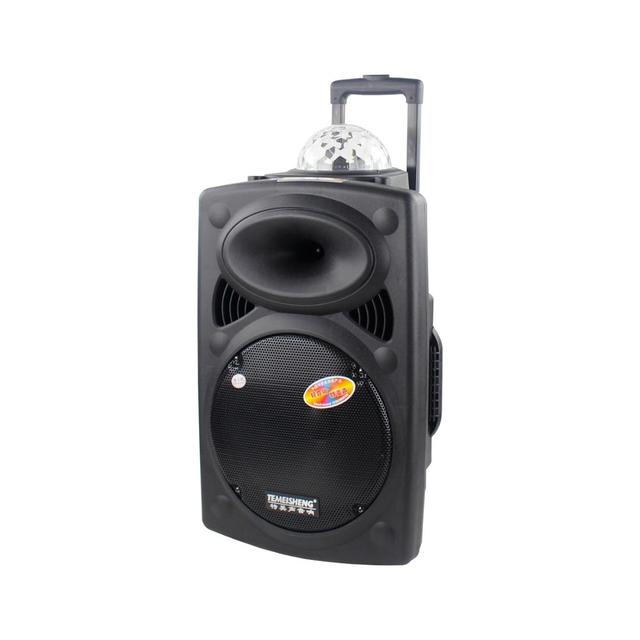 LED Light 80W 12V 4.5A Battery La-012 High Quality12 Inch Party Subwoofer Speaker with Guitar Input