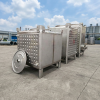 Réservoir IBC en acier inoxydable de qualité alimentaire pour le stockage de liquides