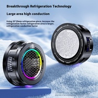 X108 affichage numérique téléphone refroidisseur anneau lumière réglage à trois niveaux magnétique pince arrière PC glace semi-conducteur accessoires de jeu