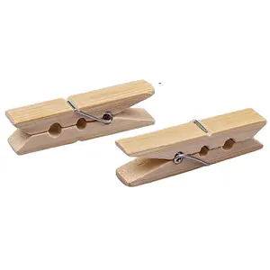 Bambus Bamboo Eco Friendly mollette per vestiti Clip per appendere durevoli di alta qualità mollette per vestiti in bambù Clip per foto peg in bambù per vestiti