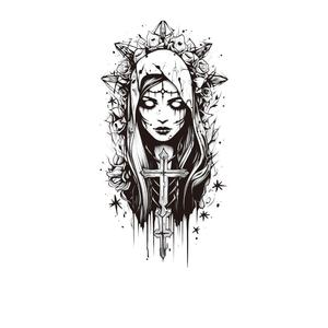 Tatouages temporaires 3D blancs en forme de crâne pour hommes et femmes, écologiques, non toxiques, imperméables, pour les <span class=keywords><strong>bras</strong></span>, les corps, les cou - Autocollants de <span class=keywords><strong>tatouage</strong></span> réalistes - Product Image 5