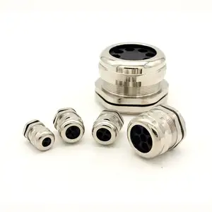 Multi-Core Brass Cable Gland with Stainless Steel Insert M16/M20 IP68 Protection Level