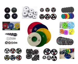 Discos de Pesas de 25 Kg para <span class=keywords><strong>Gimnasio</strong></span>, Placas de 10 Kg de Grado Comercial, Platos de 10 kg, Platos Bumper de 20 kg, Kit de Caucho Negro para Levantamiento de Pesas - Product Image 2