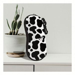 Fashion Cow Print Custom Design Waterproof Eyeglasses Pouch <b>Case</b> Portable Neoprene Sunglasses Pouch <b>Glasses</b> <b>Case</b> - Product Image 1