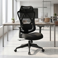 Chaise de bureau ergonomique en maille de haute qualité, moderne, multifonctionnelle et adaptée à un usage au bureau et à domicile. Personnalisable