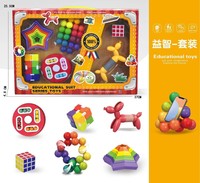 Jouets éducatifs, puzzle de perles, cube magique, jouet anti-stress, perles rotatives, jouet pour développer le cerveau, cadeau, fidget spinner