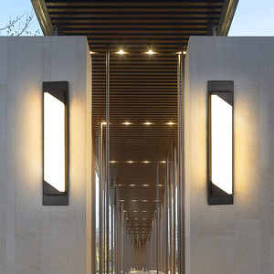 Lámpara de Pared Exterior Moderna, Impermeable, LED, para Entrada de Villa, 16W-20W - Product Image 1