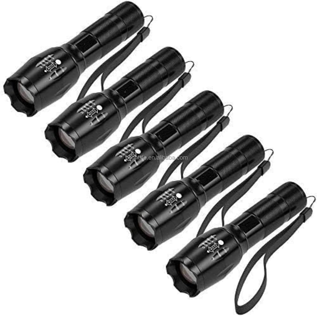 Portable Super Bright UV FlashLight Tactical Aluminum Alloy Waterproof T6 Handheld Light Camping Flashlight Zoom Led Flashlight