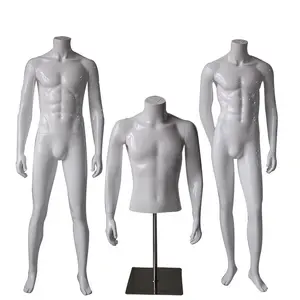 Çin fabrikada giysi erkek ekran yarım vücut manken