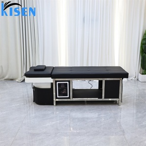 Kisen Smart Salon Shampoo <b>Bed</b> with Touch Control Panel Integrated Water Circulation <b>LED</b> Light Therapy Hair Wash Table - Product Image 6