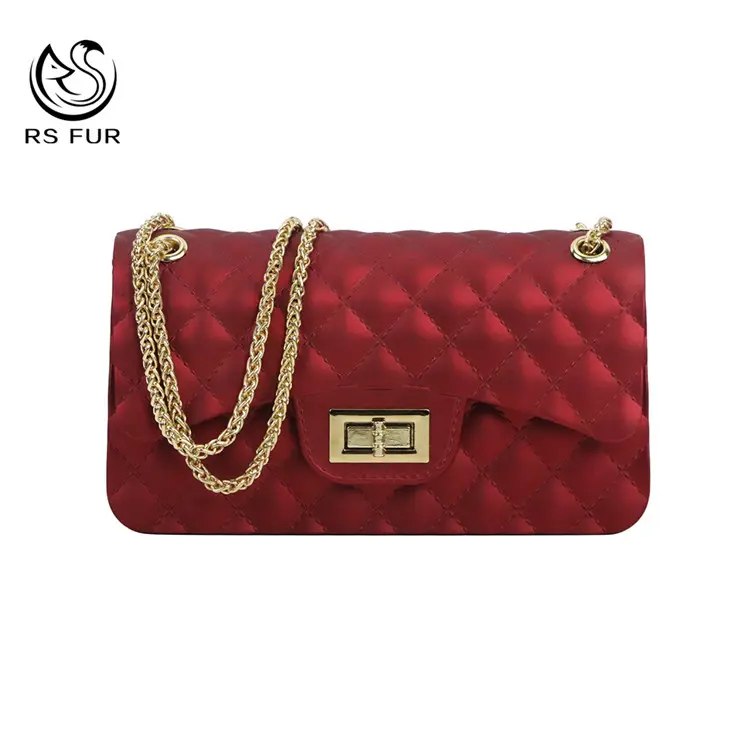 Hot sell pu leather candy women mini purse chain shoulder jelly bag purse handbag 2021