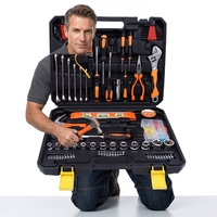 Juego de Herramientas Manuales de Acero al Carbono de 25 Piezas para Uso General con Estuche Rígido, Suministro Directo de Fábrica OEM, Kit de Herramientas de Alta Calidad para Proyectos de Bricolaje