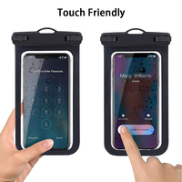 Multi-Color Universal Outdoor Sports IPX8 Waterproof Mobile Phone Bags With Hanging Rope Fit for Within 6.5 Inch Smartphone