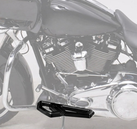 Repose-pieds de conducteur en aluminium noir brillant, remplacement pour Street Road Glide 2000-2023 Softail 1986-2017