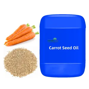 Óleo natural de semente de cenoura prensada, fria, transportadora para clareamento da pele, hidratante