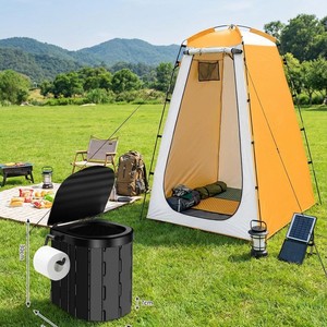 Portable Outdoor Shower Tent 120x120x185cm Automatic Setup Waterproof Windproof Single Layer Four Seasons Use - Product Image 1