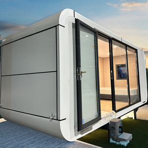 Cabaña de Manzana con Cocina Extensible, Modelo de Lujo de 40 Pies y 20 Pies, 2 Pisos, Combinación Prefabricada de Guatemala, 3 Dormitorios y 2 Baños - Product Image 1