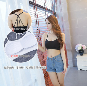<span class=keywords><strong>Soutien</strong></span>-<span class=keywords><strong>gorge</strong></span> <span class=keywords><strong>push</strong></span>-<span class=keywords><strong>up</strong></span> anti-éblouissement pour fille de sport avec ceinture tricotée enveloppante respirante pour intérieur/extérieur - Product Image 3