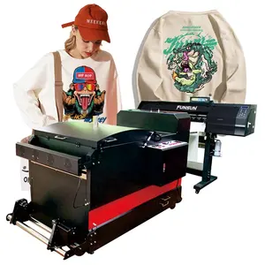 Funsun-impresora DTF con doble cabezal de impresión, máquina de impresión directa a película de lona, calor, película Pet, 2021 avanzada, 4720 i3200