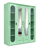 Armoire en acier avec compartiment privé verrouillable pour effets personnels