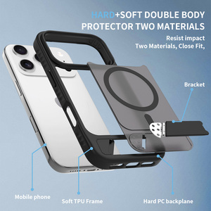 Funda Magnética Resistente para iPhone 17 Pro Max/17Air/17 con Soporte, Cubierta Delgada de TPU+PC con Soporte Ajustable, Compatible con Carga Inalámbrica - Product Image 6
