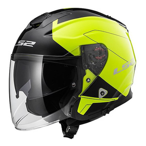 Casco Jet Ls2 Of521 Infinity Giallo Nero XL in Fibra Composita per Moto - Product Image 1