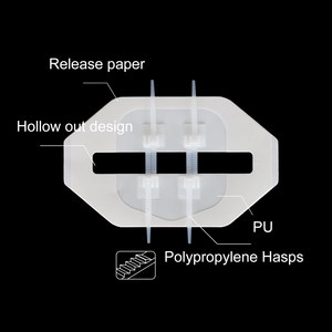 Dispositif de fermeture de plaie à glissière blanche imperméable à l'eau sans douleur Bandage de dispositif de fermeture de plaie stérile pour réduire les cicatrices - Product Image 2