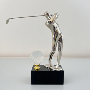 MH-NJ0104 Troféus Fabricante Personalizado Troféu Esportes Prêmios De Golfe Placa Em Branco Copo De Troféu De Vidro Crystal <span class=keywords><strong>golf</strong></span> prêmios - Product Image 4