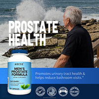 Capsules à base de plantes pour le soutien de la prostate OEM/ODM – Complément alimentaire certifié Halal à base de Palmier nain, Racine de sureau et Pygeum – Naturel pour hommes et femmes